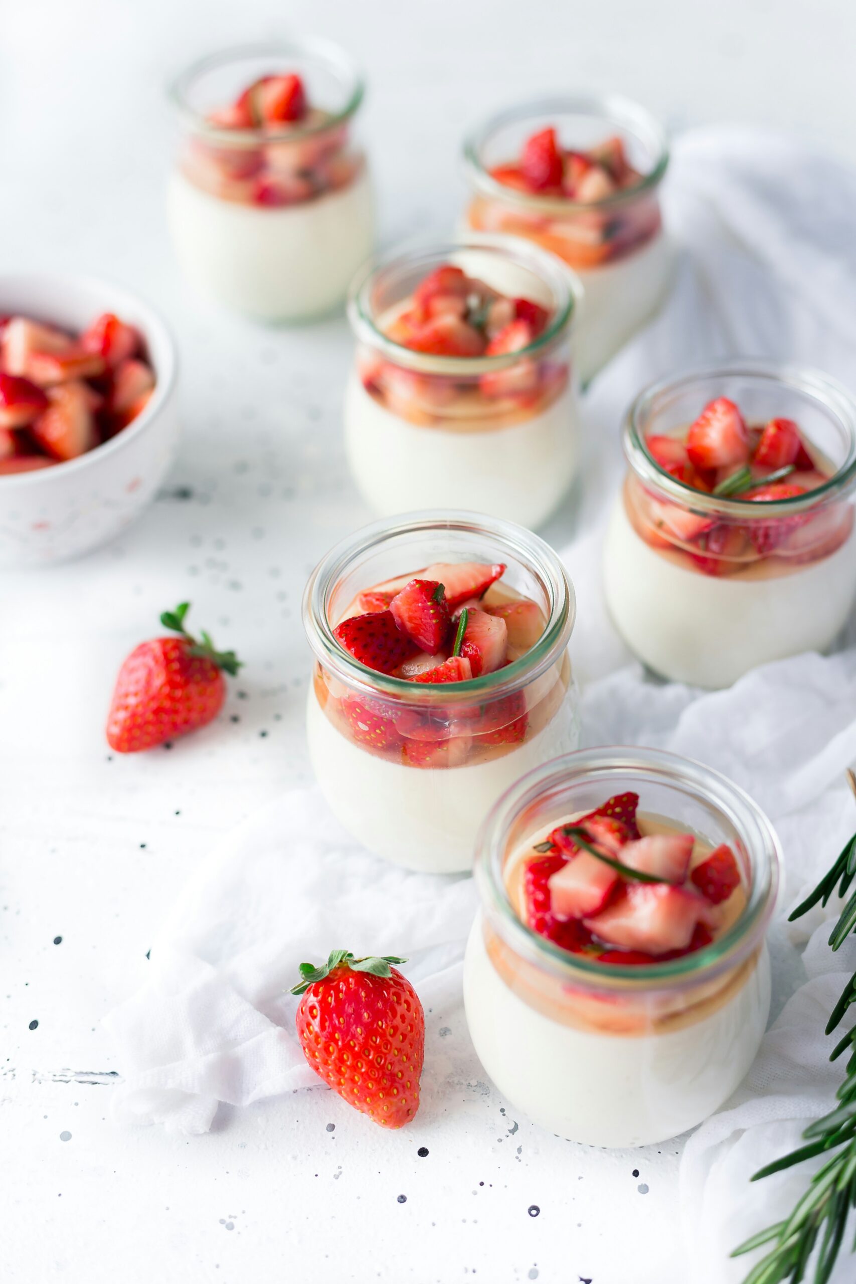 Superabundant Dispatch: Strawberry-Linden Blossom Compote with Vanilla-Buttermilk Shortcake
