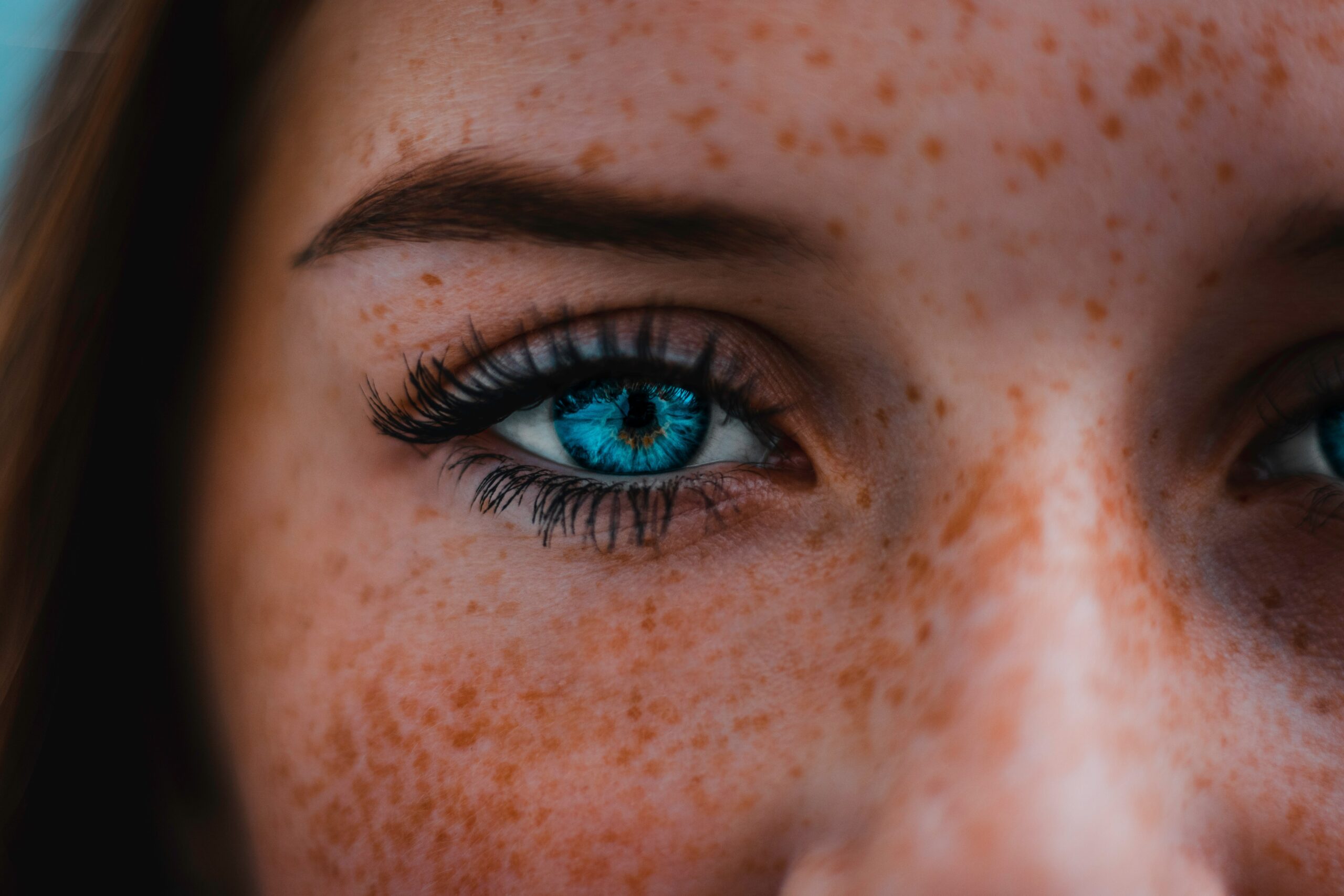 woman with blue eyes